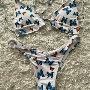 Two piece butterfly swimsuit